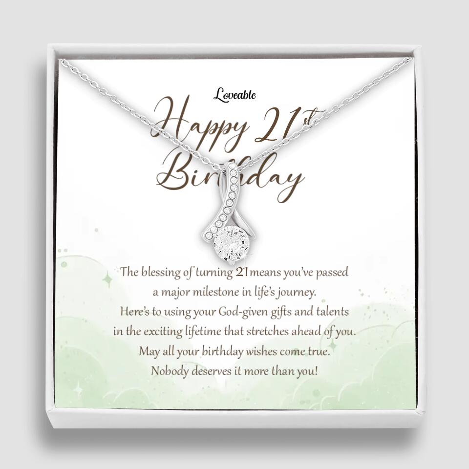 Nobody Deserves It More Than You Personalized Birthday Necklace Gift For Daughter