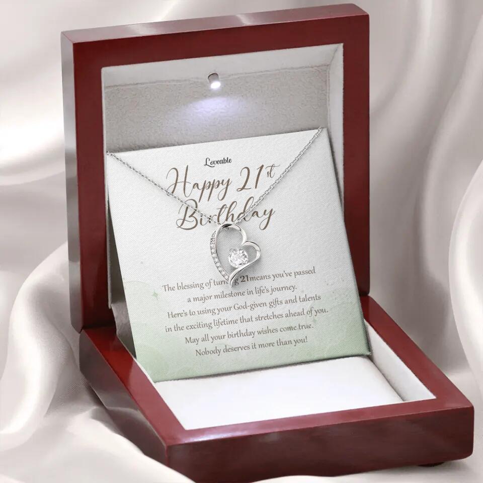 Nobody Deserves It More Than You Personalized Birthday Necklace Gift For Daughter