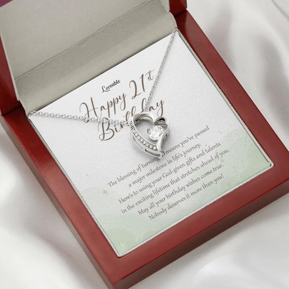 Nobody Deserves It More Than You Personalized Birthday Necklace Gift For Daughter