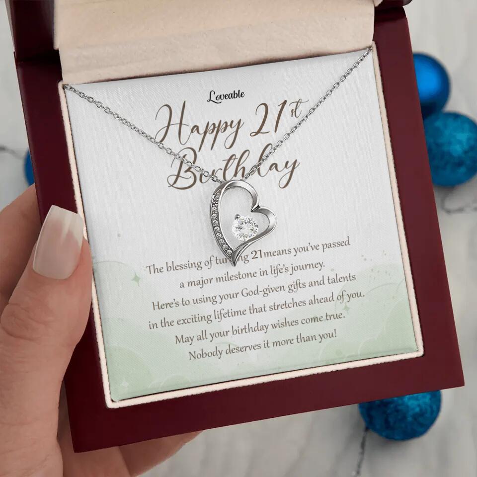 Nobody Deserves It More Than You Personalized Birthday Necklace Gift For Daughter