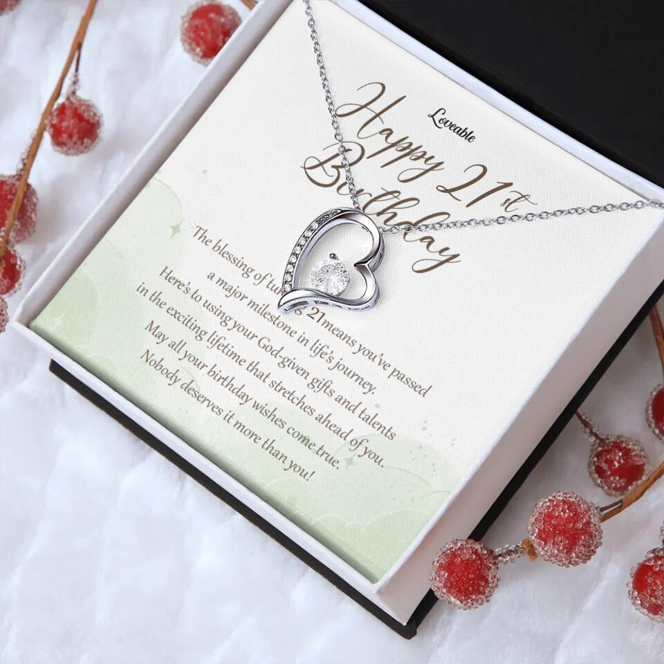 Nobody Deserves It More Than You Personalized Birthday Necklace Gift For Daughter