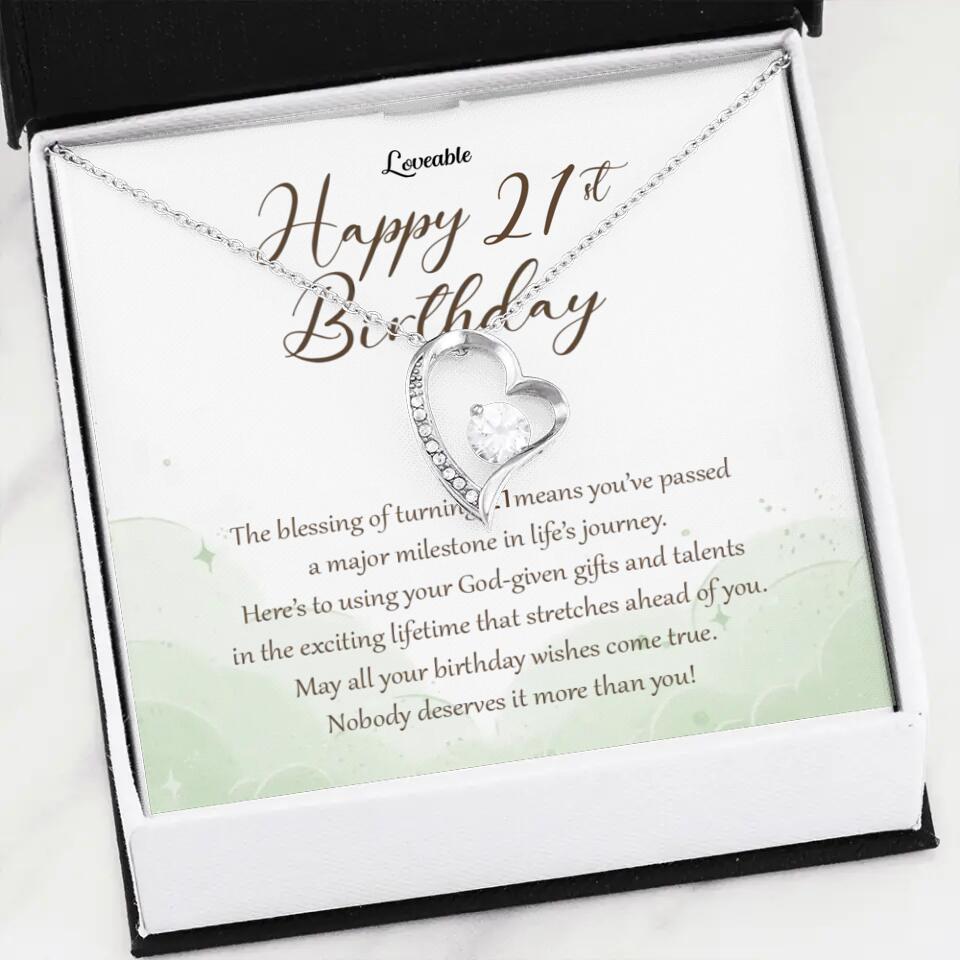 Nobody Deserves It More Than You Personalized Birthday Necklace Gift For Daughter