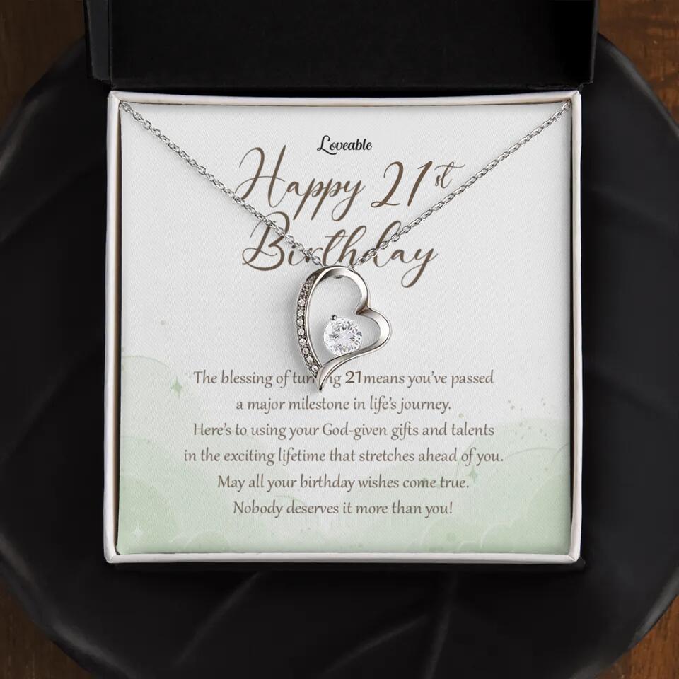 Nobody Deserves It More Than You Personalized Birthday Necklace Gift For Daughter