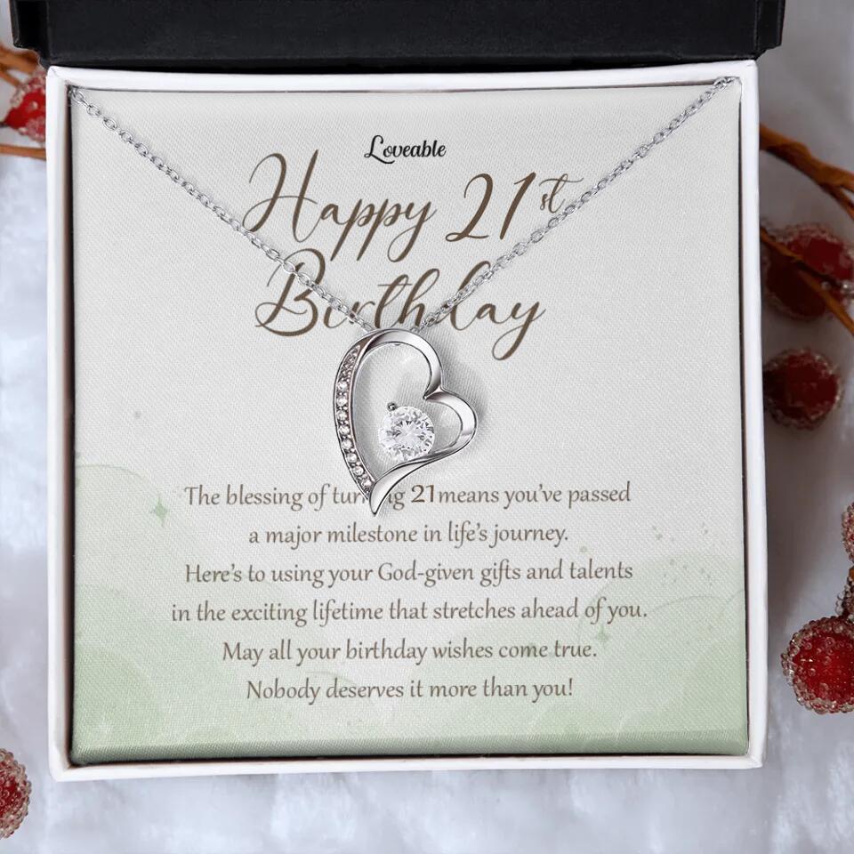 Nobody Deserves It More Than You Personalized Birthday Necklace Gift For Daughter