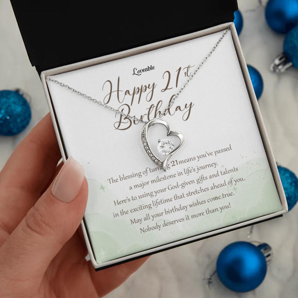 Nobody Deserves It More Than You Personalized Birthday Necklace Gift For Daughter