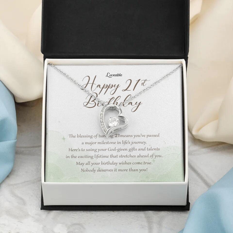 Nobody Deserves It More Than You Personalized Birthday Necklace Gift For Daughter