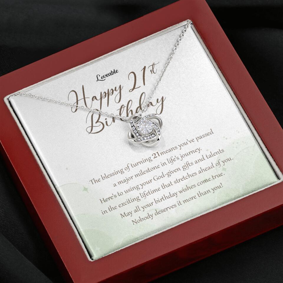 Nobody Deserves It More Than You Personalized Birthday Necklace Gift For Daughter