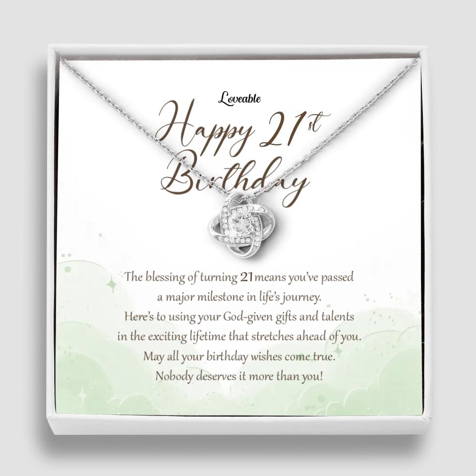 Nobody Deserves It More Than You Personalized Birthday Necklace Gift For Daughter