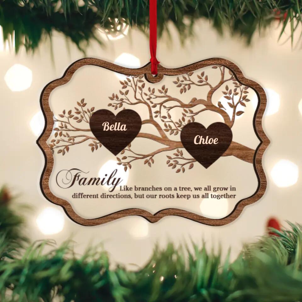 Family Like Branches On A Tree - Personalized Ornament