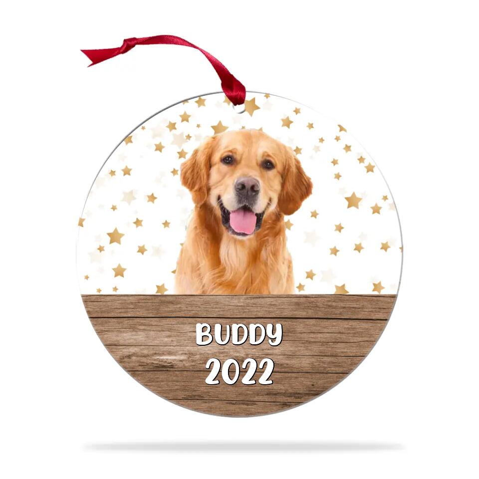 Our Dog's Christmas - Personalized Upload Photo Ornament