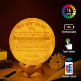 To My Mom Thank You For The Love And Support - Special Moon Lamp - Best Gift For Mom Anniversary - 211IHNVSLL851