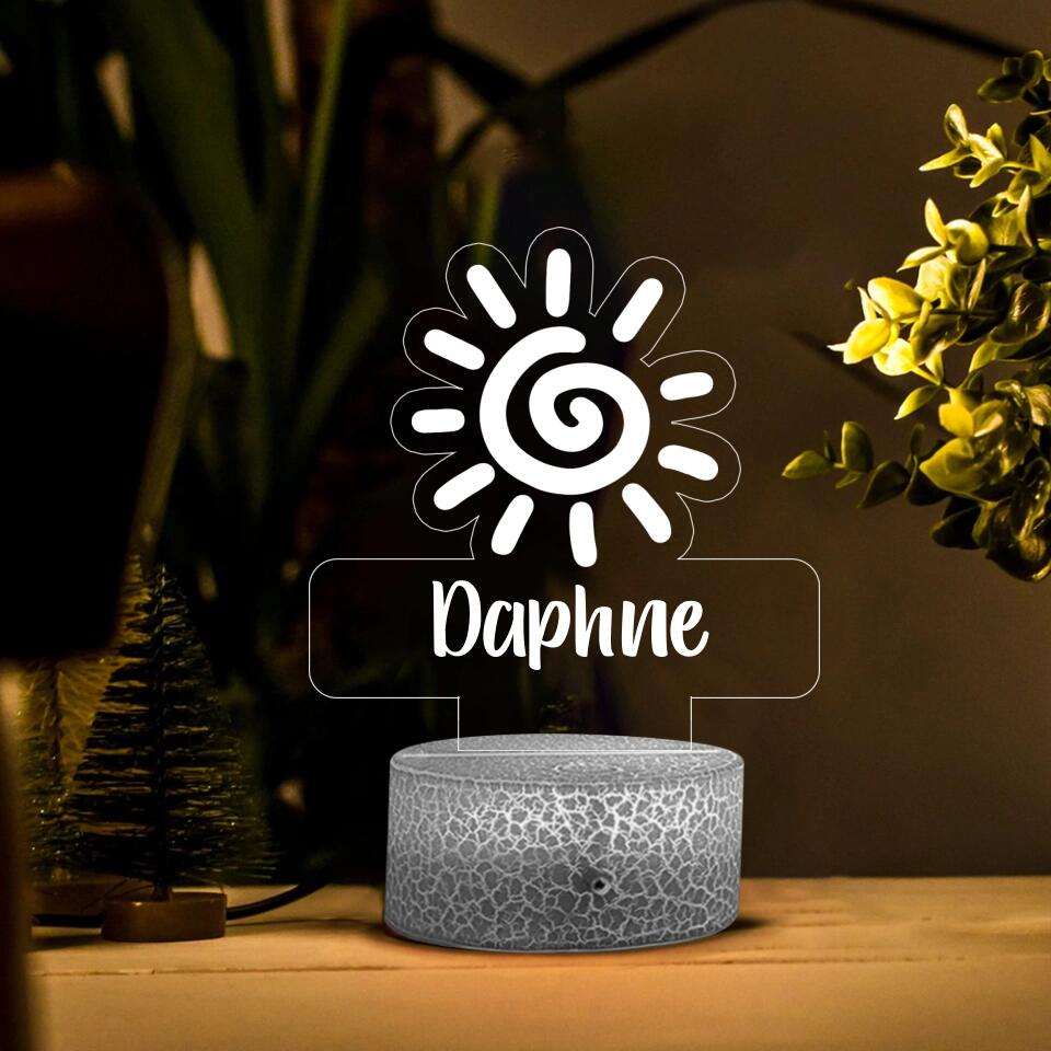 Birthday Gift Idea for Daughter - Personalized Shape 3D Led Light