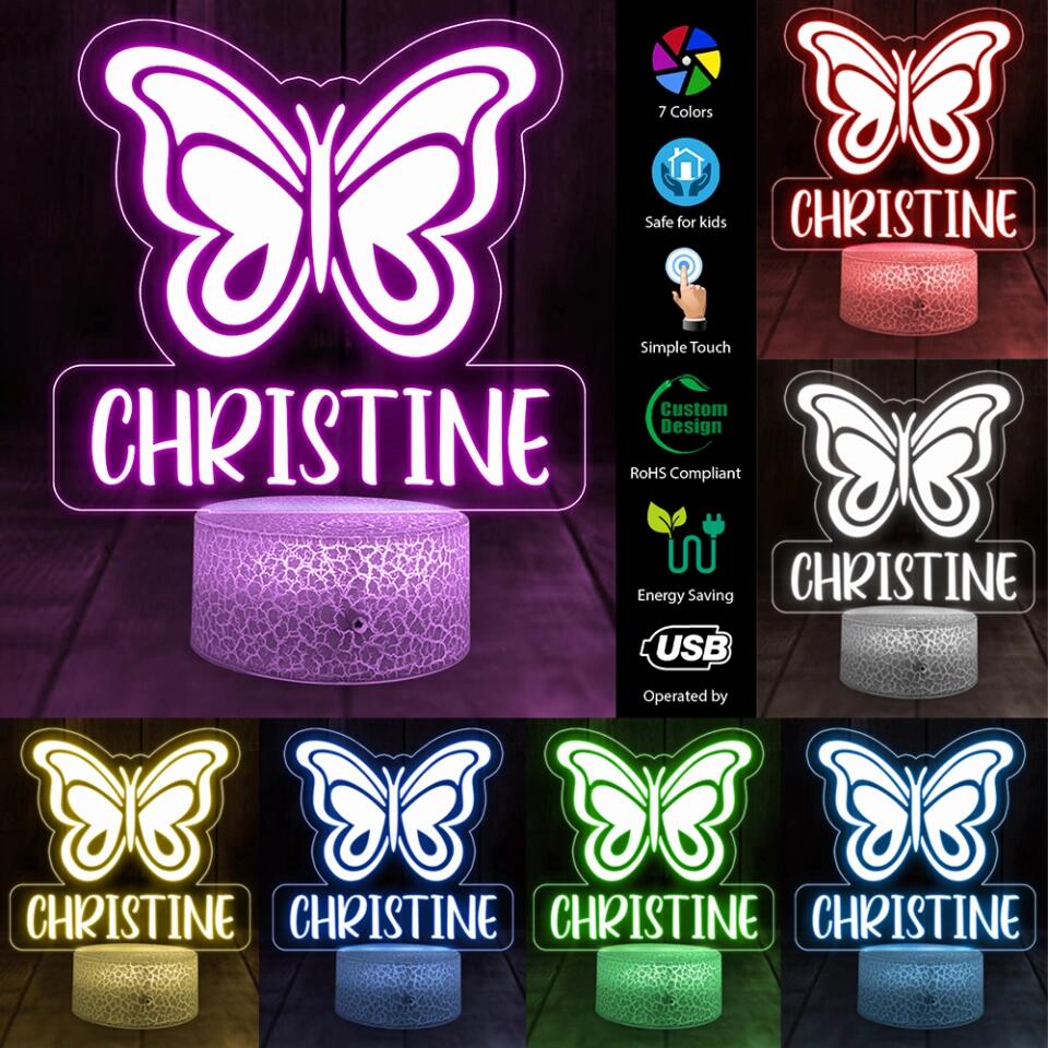 Birthday Gift Idea for Daughter - Personalized Shape 3D Led Light