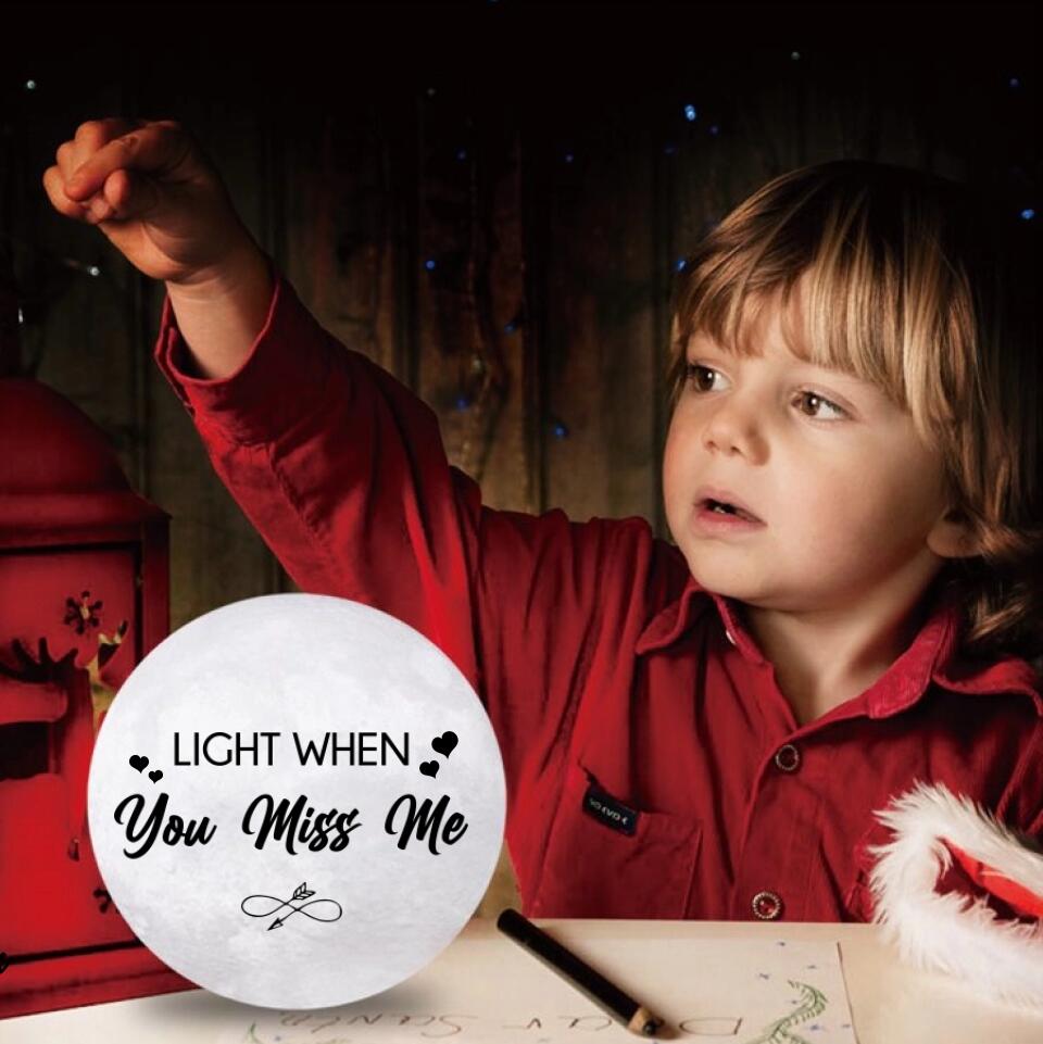 Light When You Miss Me Personalized Couple Figure Long Distance Gifts