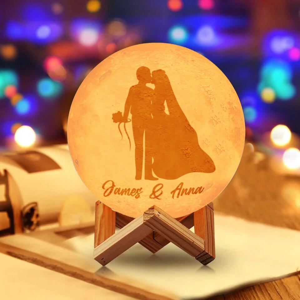 Light When You Miss Me Personalized Couple Figure Long Distance Gifts