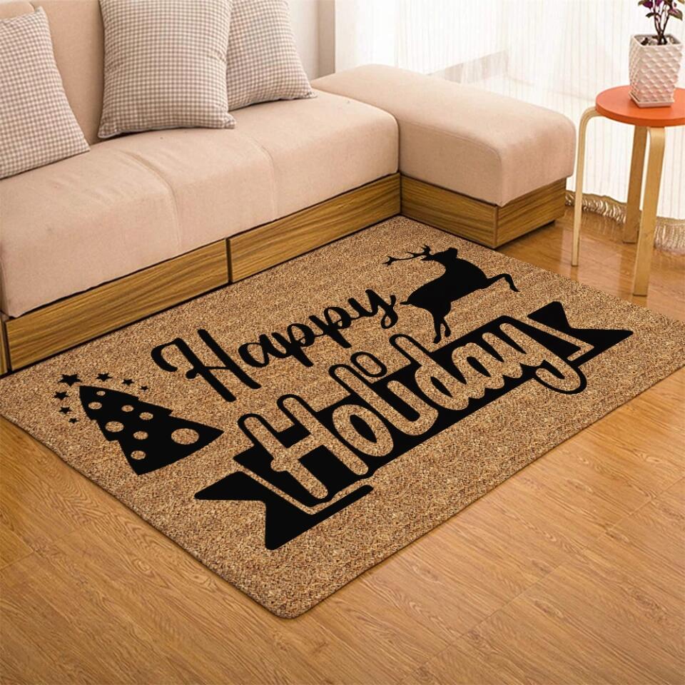 Merry Christmas - Personalized 8 Styles Door Mat