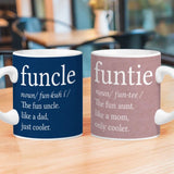 Funcle and Funtie - Like Mom and Dad - Just Cooler - Best Gift for Uncle and Antie Mug - 212IHNVSMU892