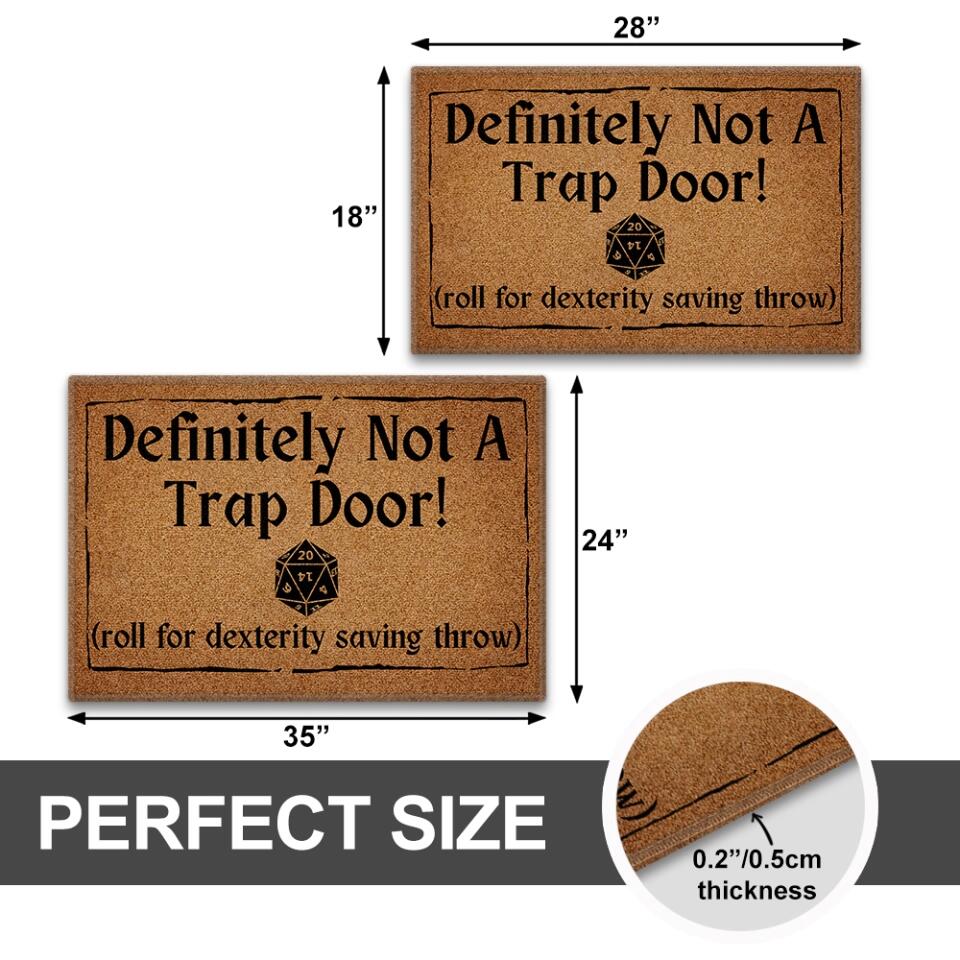 Definitely Not A Trap Door - Doormat
