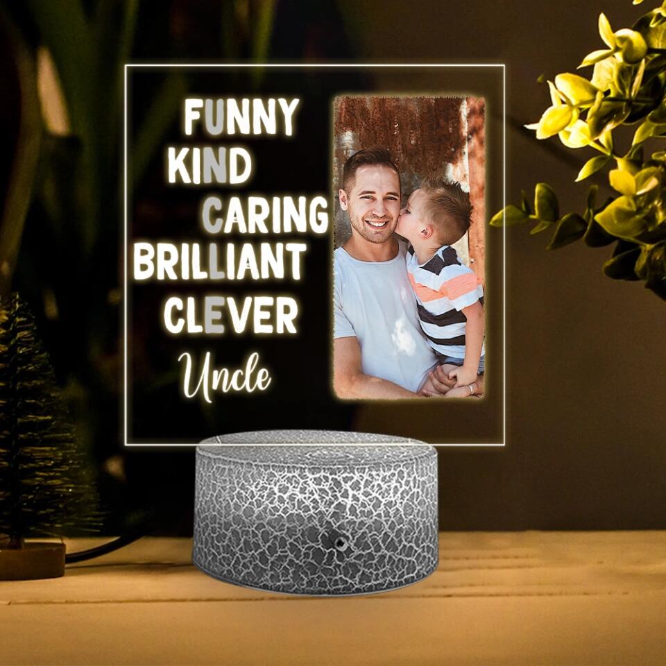 Auntie Uncle Gifts Aunt Uncle Gift from Niece Nephew Printed Night Light - Meaning Plaque Sign Miss You Presents Thank You Birthday Birthday - 212IHNNPLL900