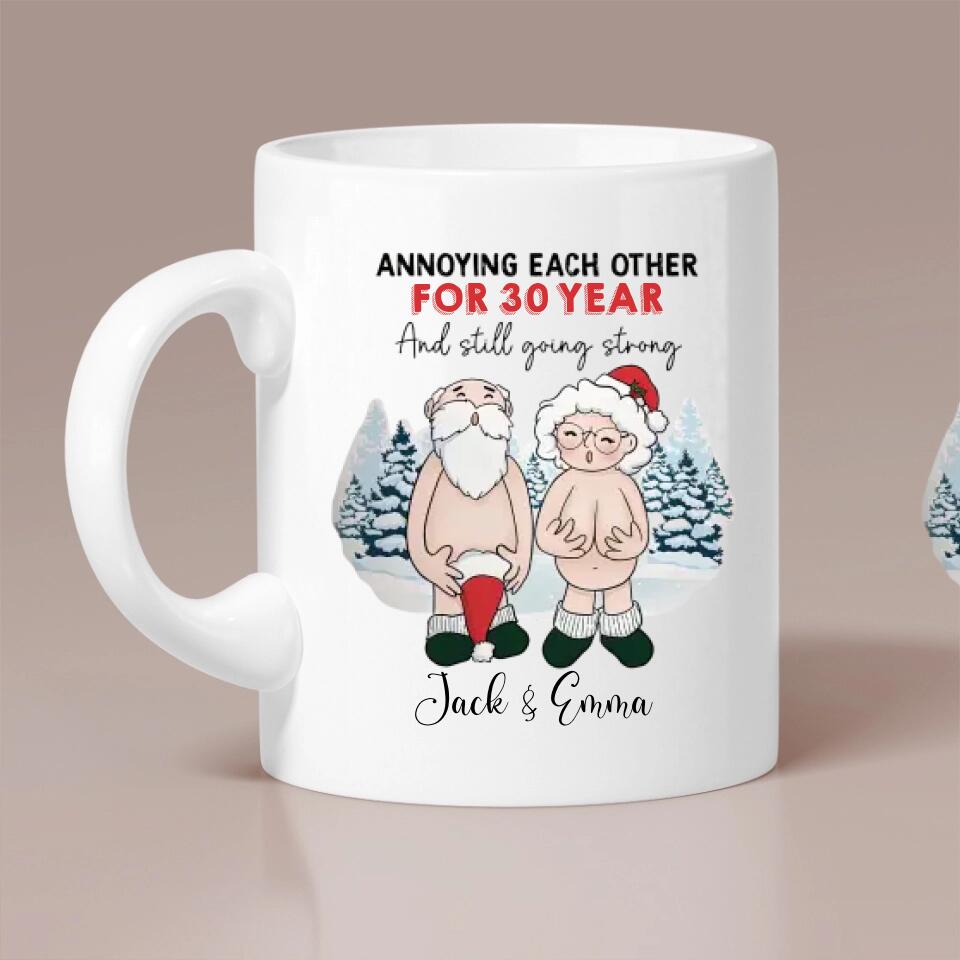 Annoying Each Other And Still Going Strong, Personalized Accent Mug Funny Gift For Couple P83073