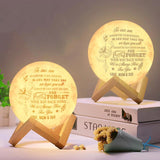We Hope You Will Always Be Safe - 3D Moon Lamp - Best Gifts From Parents Mom and Dad For Son On Birthday - 212IHPVSLL581