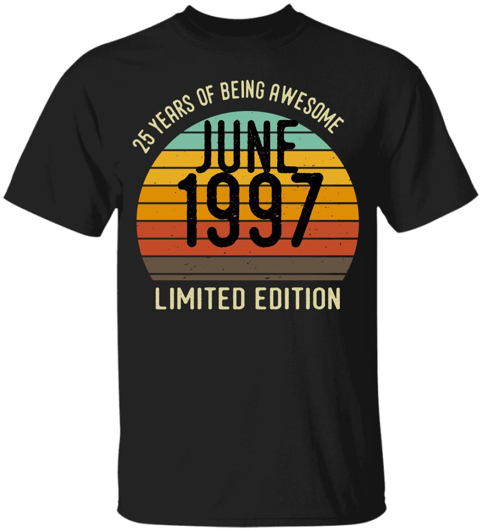 25 Years Of Being Awesome - Personalized T-shirt