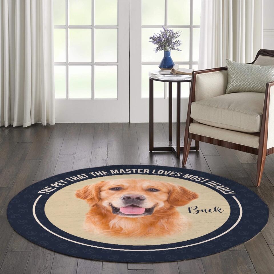 Personalized Pet's Face - Custom Photo Rug - Birthday, Christmas Gift For Dog Lovers, Owners