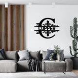 Custom Monogram Metal Sign - Customized Name - Personalized - Beautiful - Handmade - Plasma Cut - Hand Finished - Home Decor - 212IHPBNMT613
