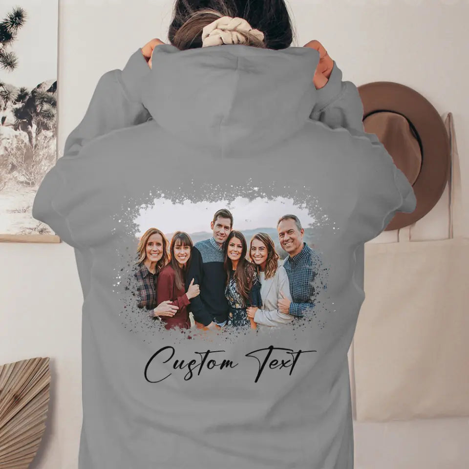 Custom Family Photo - Personalized Your Image - Crewneck Sweatshirt, Hoodie - Family Gifts - Valentine Gift for Mom Dad Son Daughter - 212ICNVSTS362