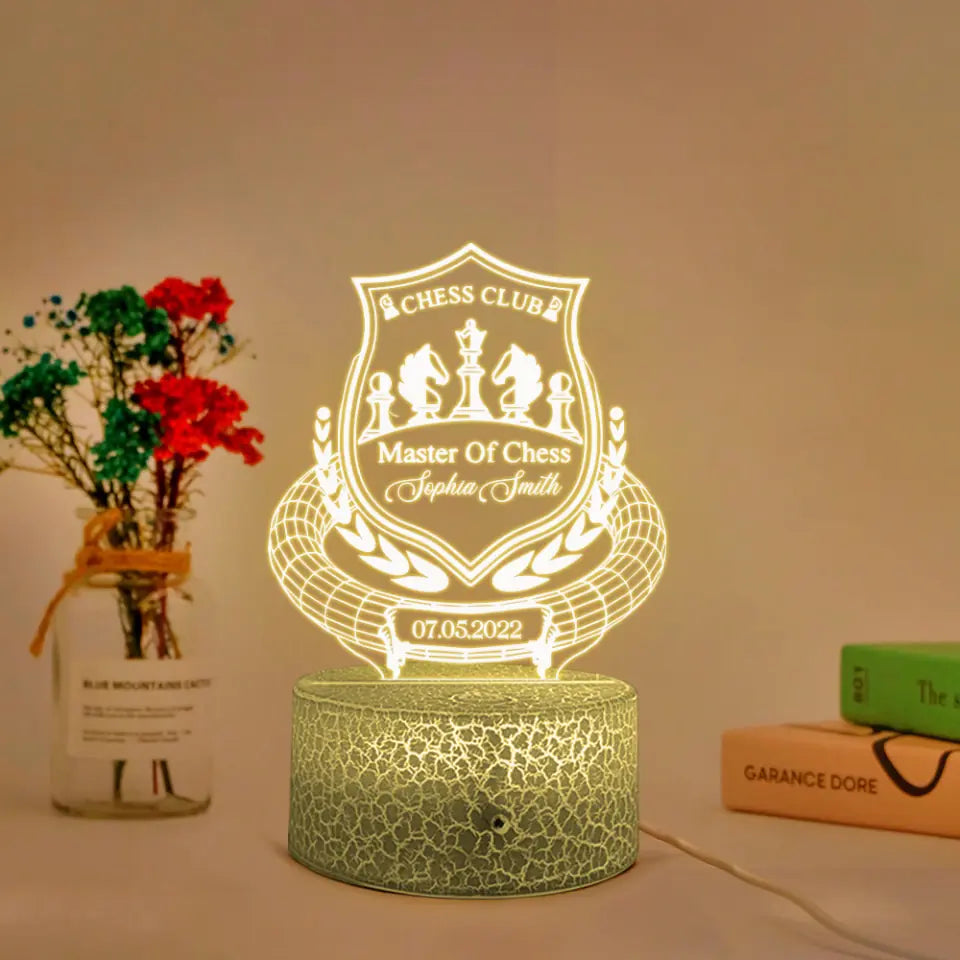 Chess Club, Master of Chess - 3D Led Light