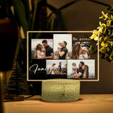 Family - Multi Photo Frame - Custom Photo Frame Custom Photo Lamp Printed Night Light - Best Birthday, Anniversary Gift Idea for Family, Couple, Husband and Wife, For Him, Her - 212IHNVSLL956