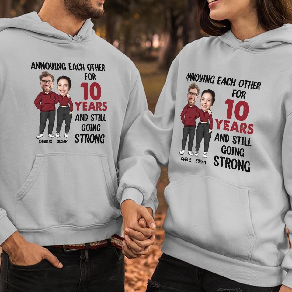 Personalized Valentine Gifts - Annoying Each Other and Still Go Strong - Personalized Hoodie