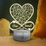 Reasons Why I Love You - Heart Shape Led Light - Sweet Message for Her Him - Personalized Lamp - Valentine Anniversary Gift for Husband Wife Boyfriend Girlfriend - 212ICNNPLL375
