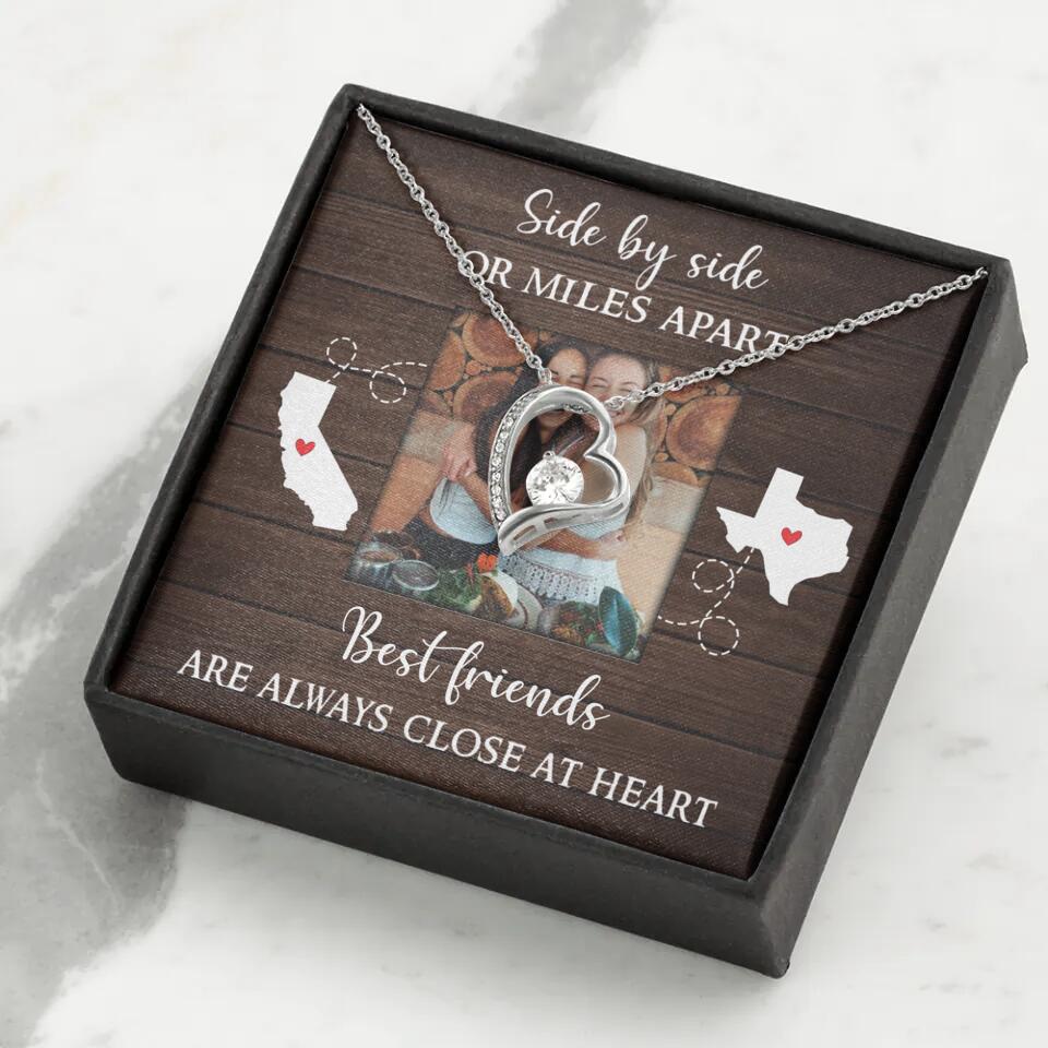 Best Friends Are Always Close At Heart Personalized Necklace