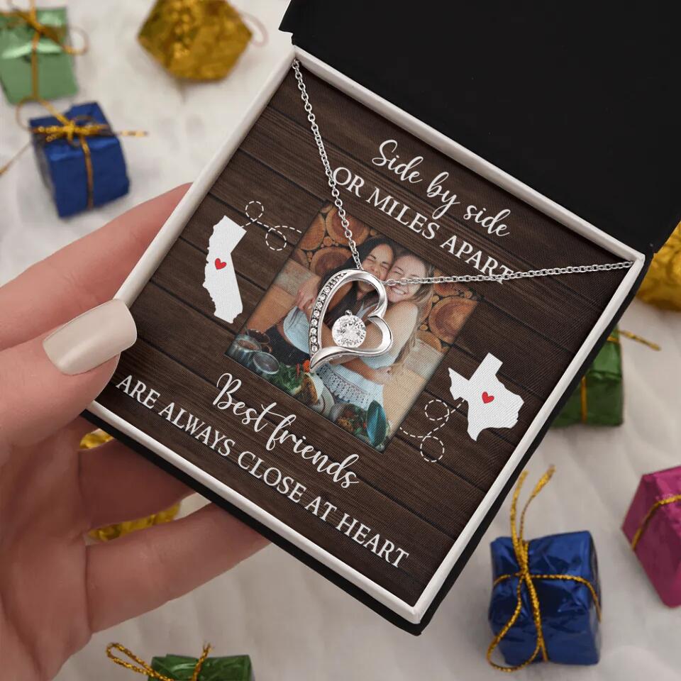 Best Friends Are Always Close At Heart Personalized Necklace