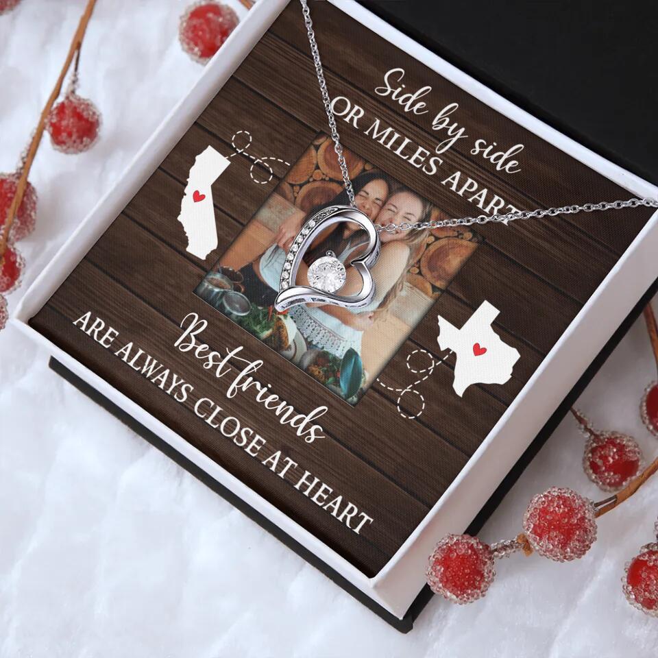Best Friends Are Always Close At Heart Personalized Necklace