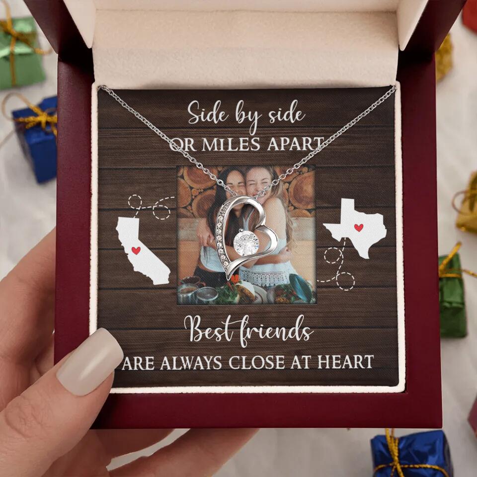 Best Friends Are Always Close At Heart Personalized Necklace