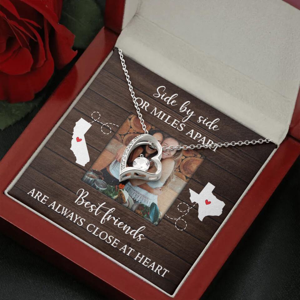 Best Friends Are Always Close At Heart Personalized Necklace