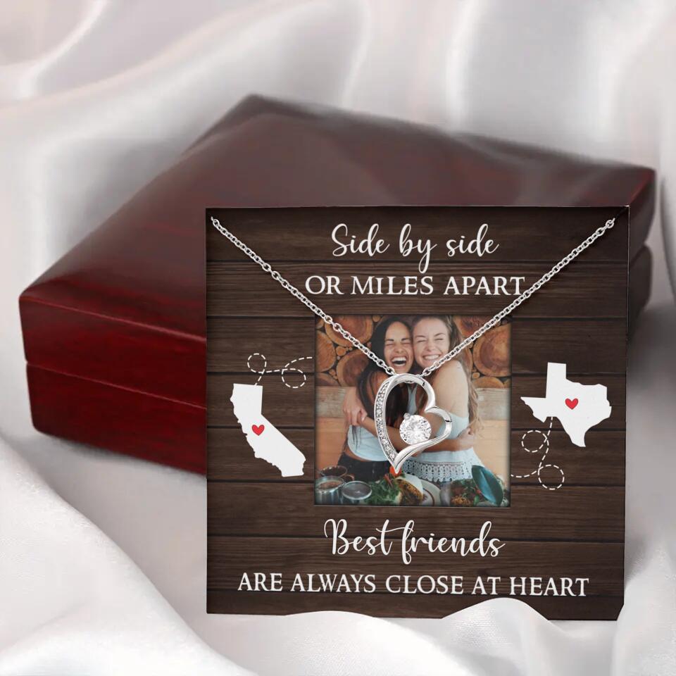 Best Friends Are Always Close At Heart Personalized Necklace