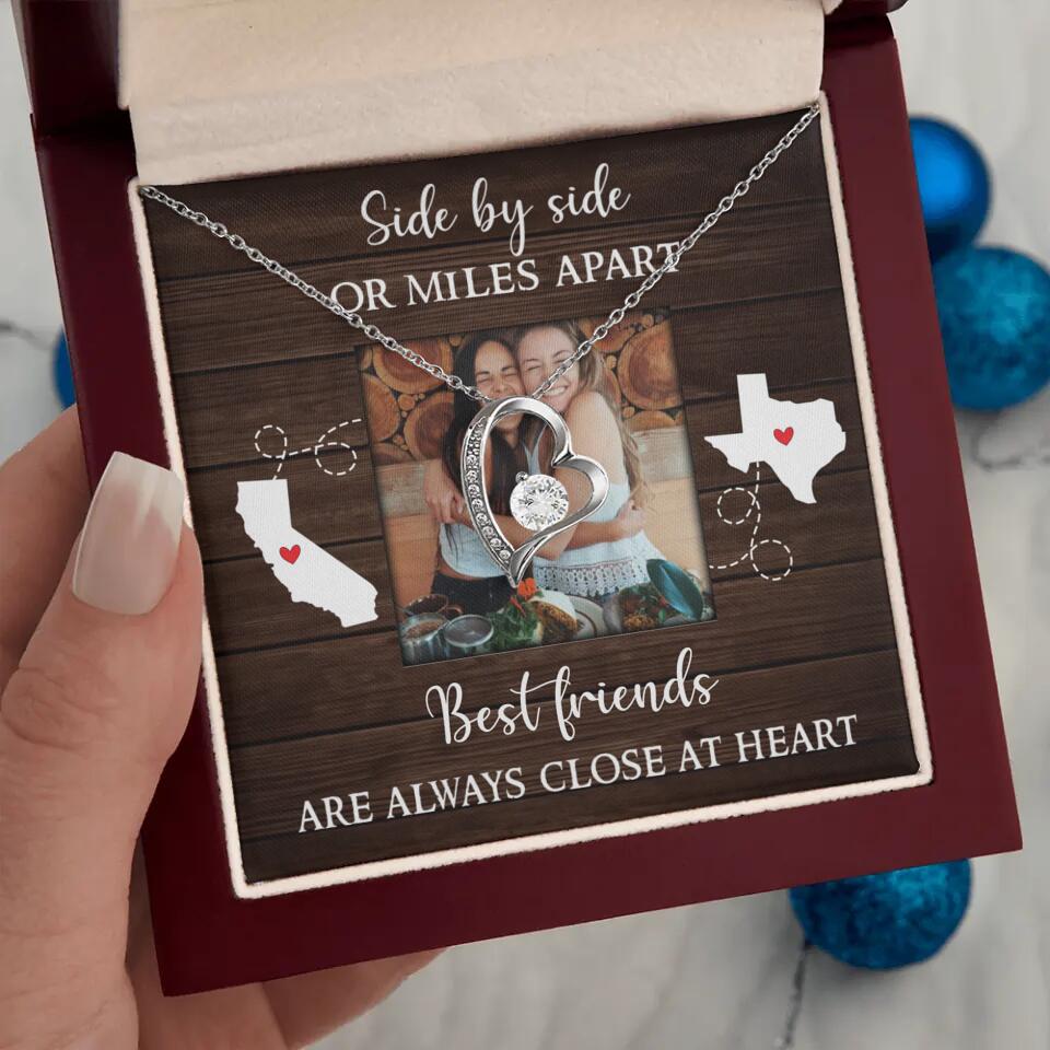 Best Friends Are Always Close At Heart Personalized Necklace