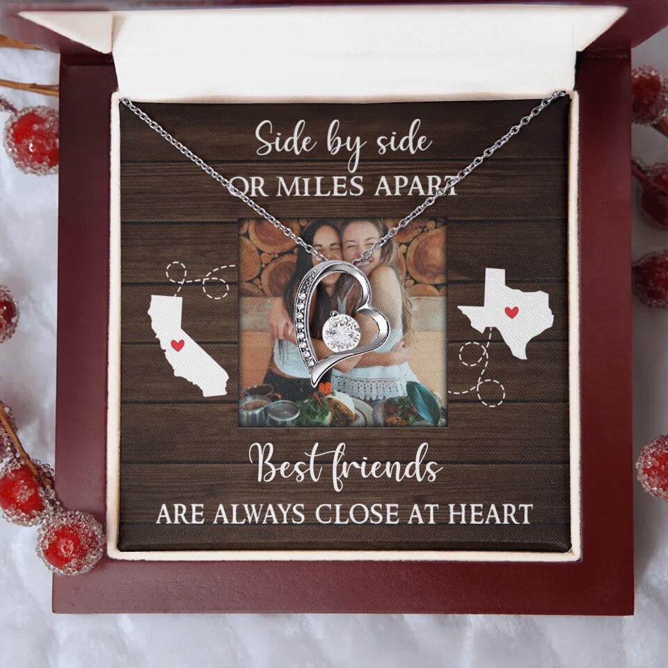 Best Friends Are Always Close At Heart Personalized Necklace