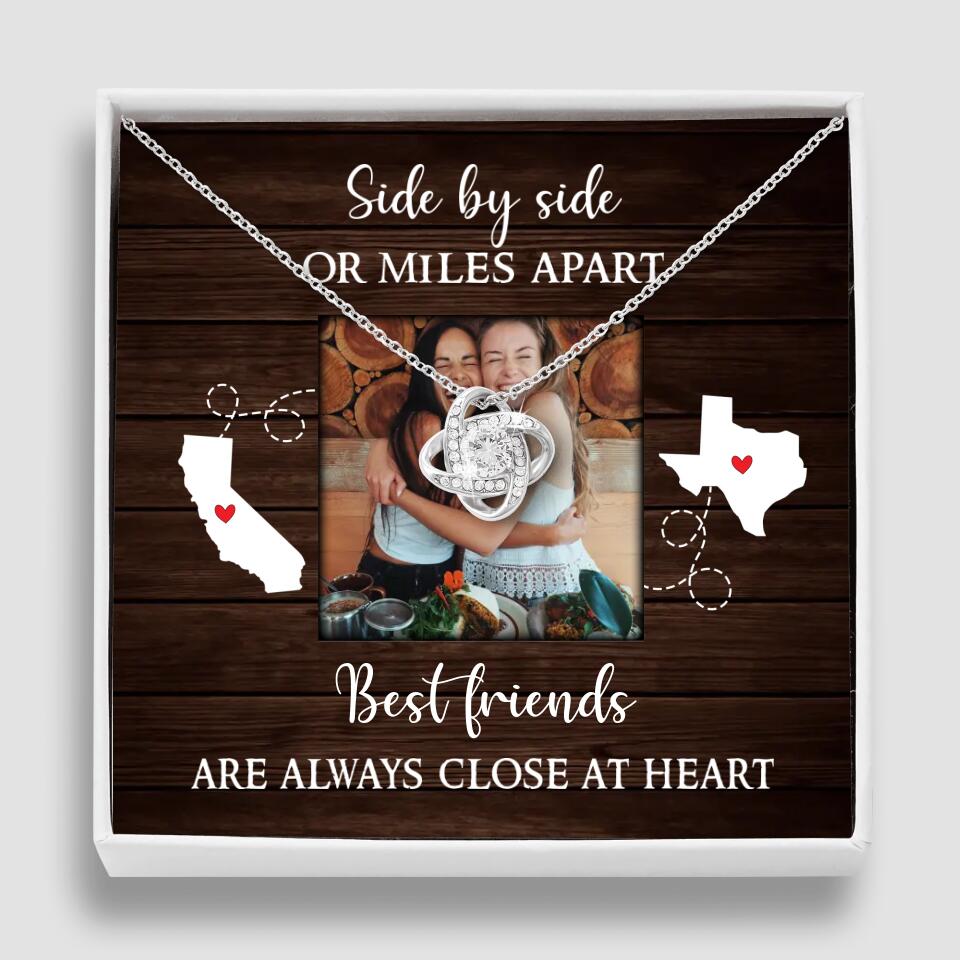 Best Friends Are Always Close At Heart Personalized Necklace