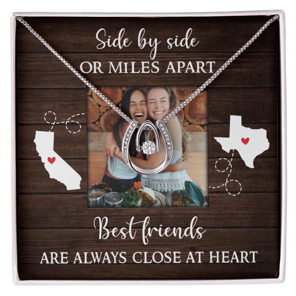 Best Friends Are Always Close At Heart Personalized Necklace