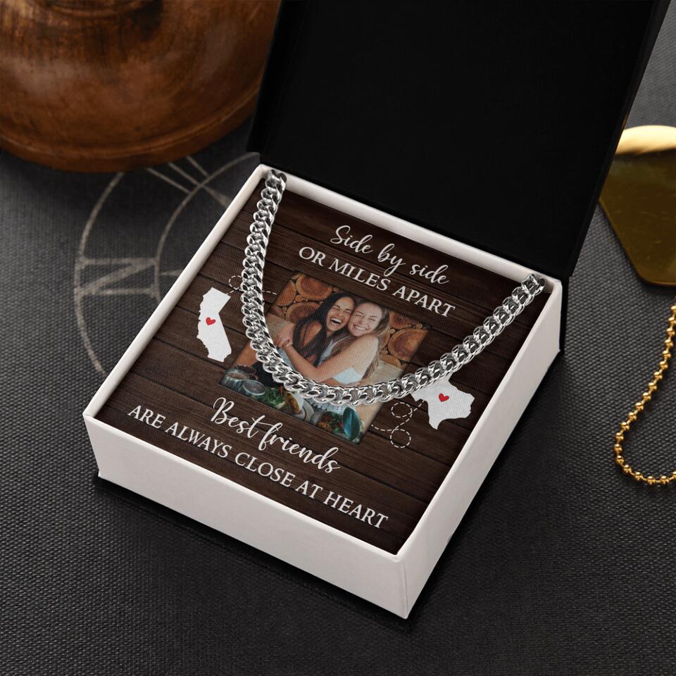 Best Friends Are Always Close At Heart Personalized Necklace