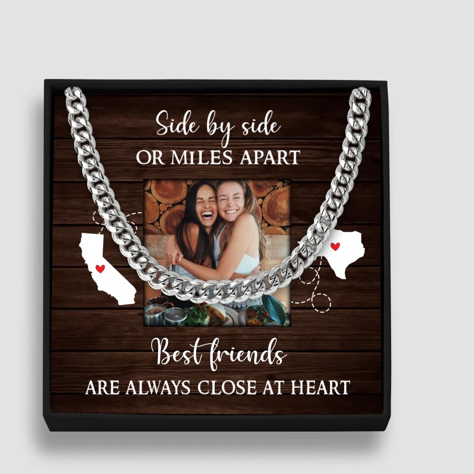 Best Friends Are Always Close At Heart Personalized Necklace