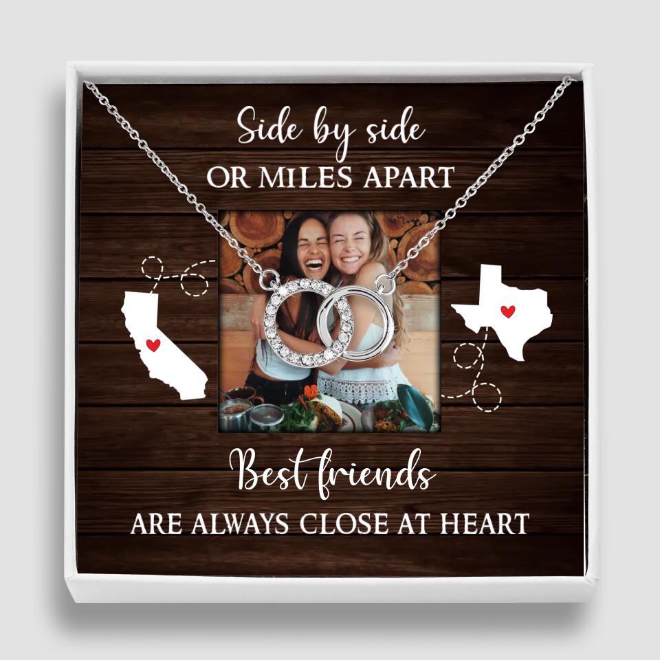 Best Friends Are Always Close At Heart Personalized Necklace