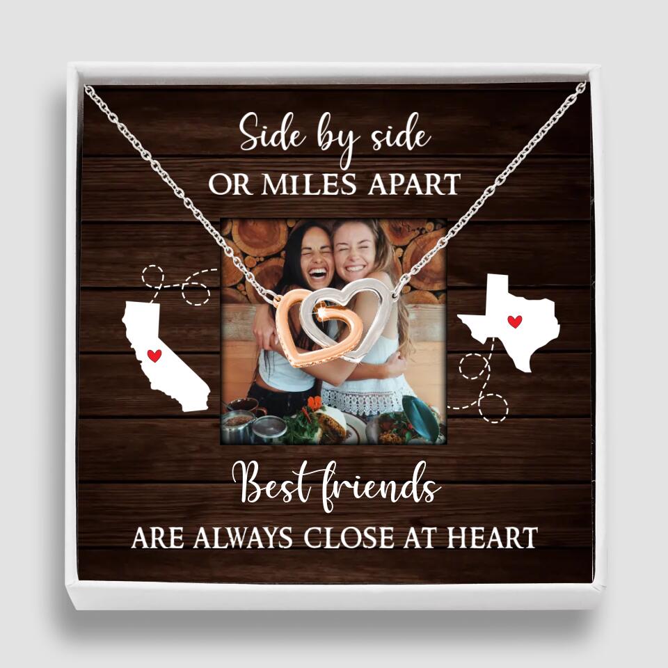Best Friends Are Always Close At Heart Personalized Necklace