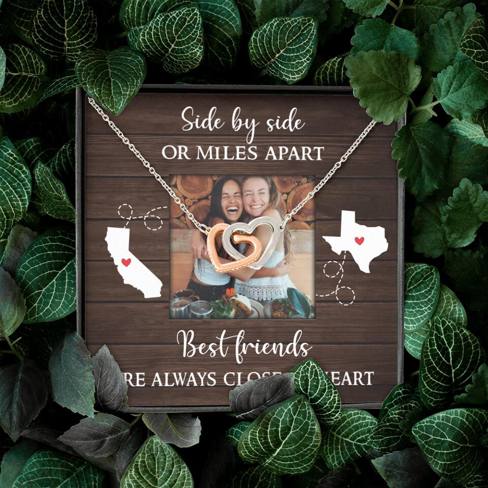 Best Friends Are Always Close At Heart Personalized Necklace