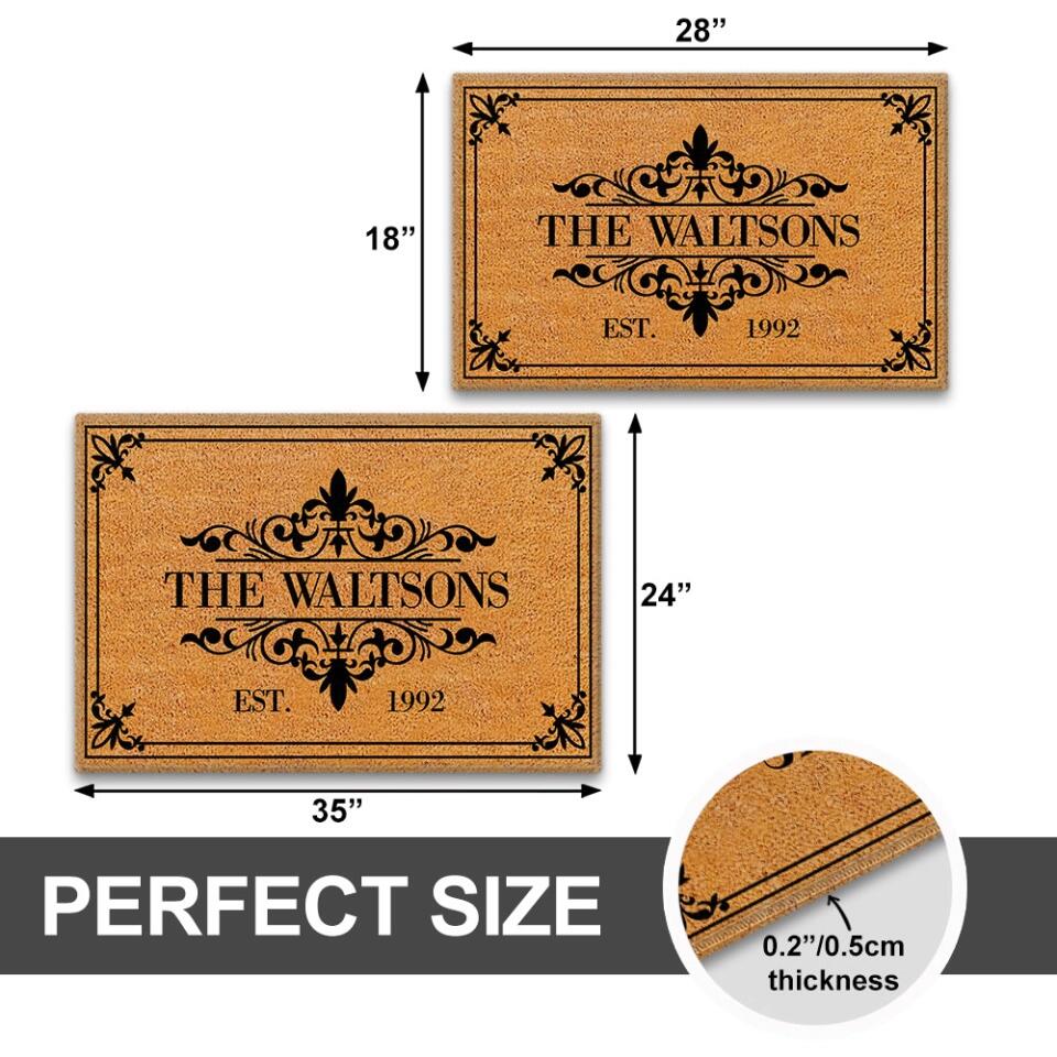 Personalized Valentine Gifts - Custom Family Name In Different Styles - Housewarming Gifts - Gift For Anniversary Christmas