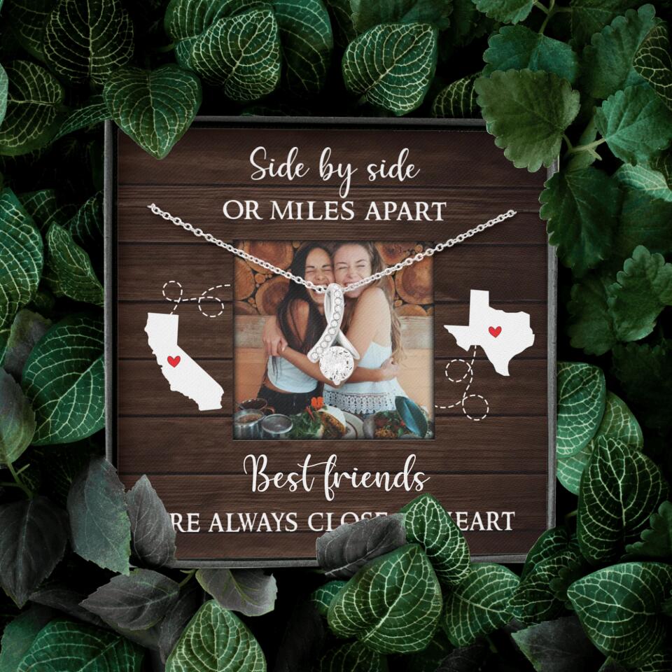 Best Friends Are Always Close At Heart Personalized Necklace